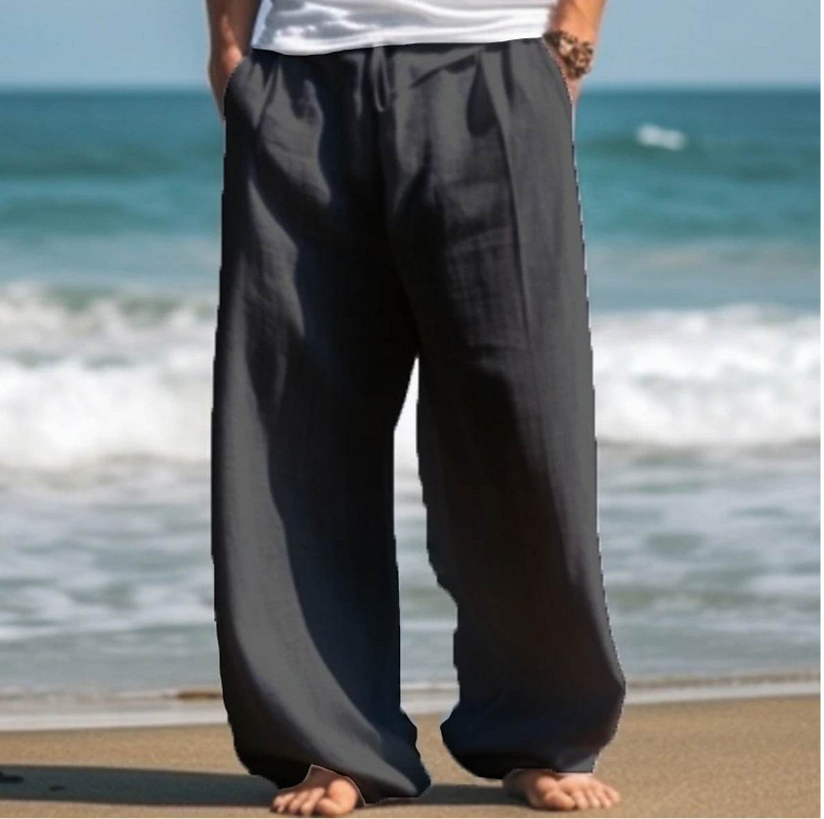 Buycenter Outdoor Casual Pants - Solid Color, Mid Waist for Teens - Buy Center