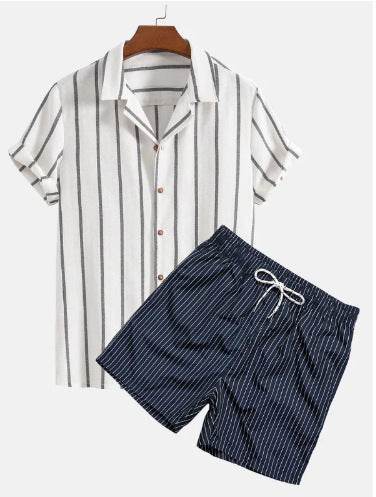 Men's Casual 3D Digital Print Hawaii Suit - Stylish Short Sleeve Shirt & Shorts - Buy Center