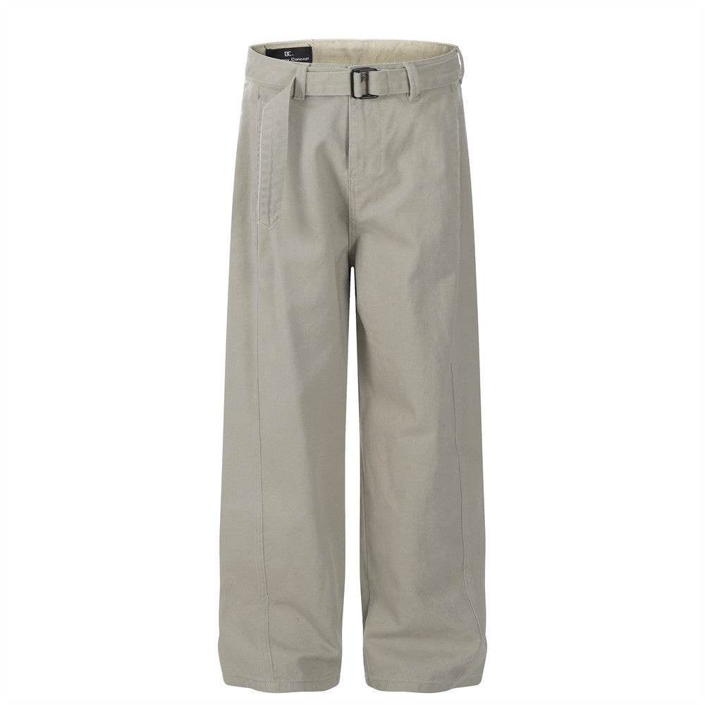 Autumn Loose Straight-Leg Pants - Solid Color Casual Style for Streetwear - Buy Center