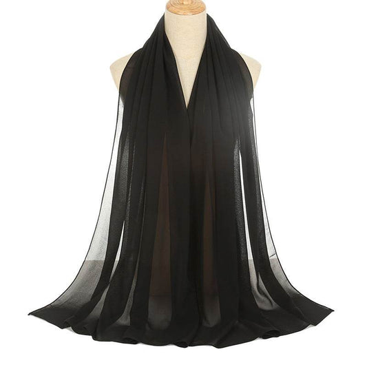 Pearl Chiffon Bubble Scarf - Women's Lightweight Summer Elegance - Buy Center