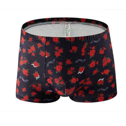 Multi-Color Rose Boxers - Premium Milk Silk, Comfortable & Breathable