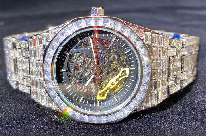 Hip Hop Luminous Hollow Mechanical Watch - 30M Waterproof & Swiss Movement - Buy Center