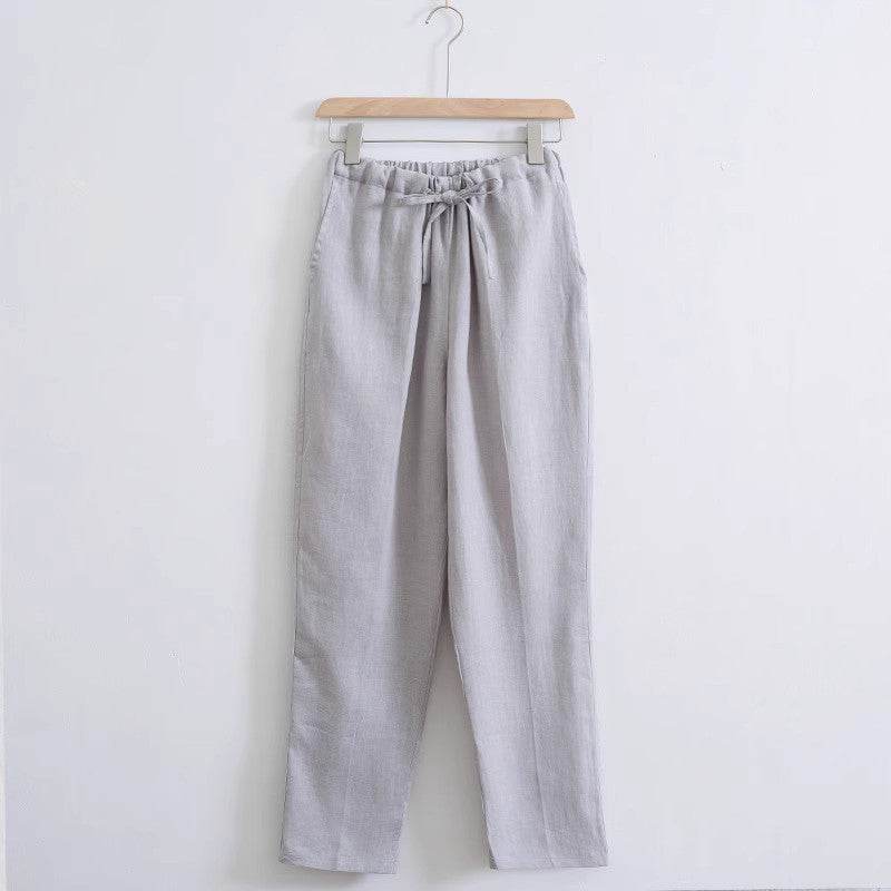 Lightweight Plus Size Harem Pants - Breathable Cotton-Linen Casual Style - Buy Center