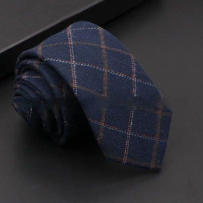 Korean Artificial Woolen Necktie for Men - Casual & Formal Accessory 2025 - Buy Center