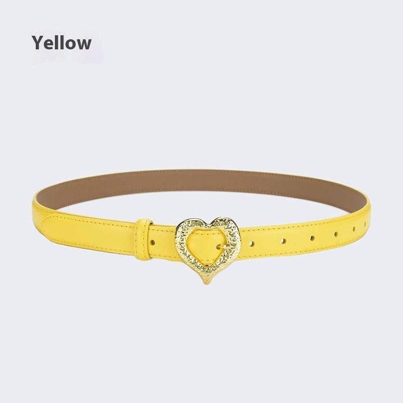 Personalized Love Leather Belt - Stylish Cowhide Accessory for Women - Buy Center