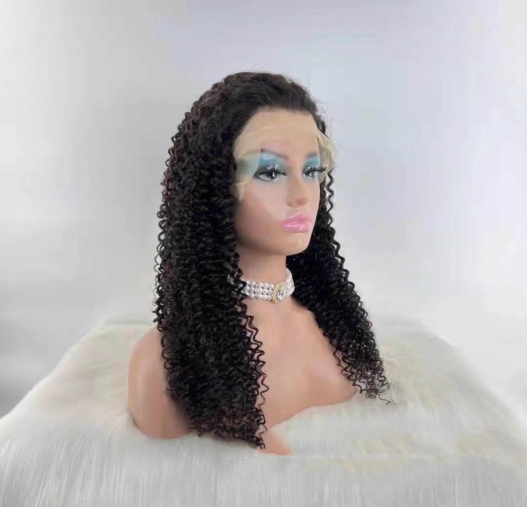 Jerry Curly 13x4 Lace Front Wig - Soft Dyeable Human Hair for Ladies - Buy Center