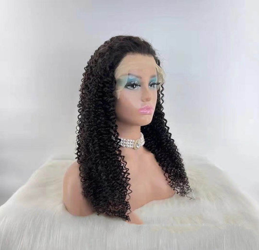 Jerry Curly 13x4 Lace Front Wig - Soft Dyeable Human Hair for Ladies - Buy Center