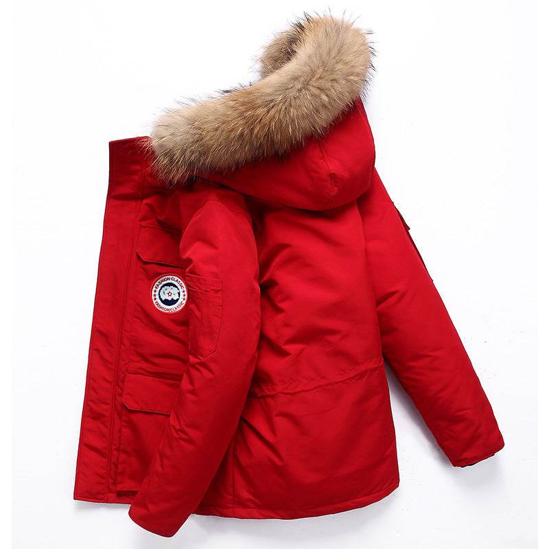 Winter Men's Mid-Length Outdoor Coat - Stylish & Warm for Couples - Buy Center