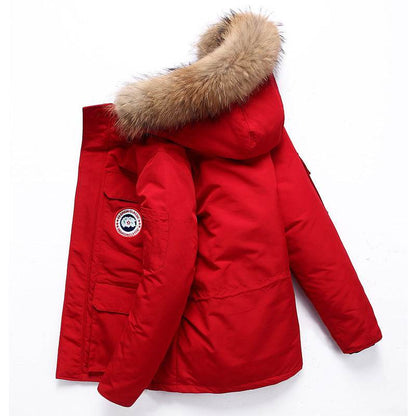 Winter Men's Mid-Length Outdoor Coat - Stylish & Warm for Couples - Buy Center