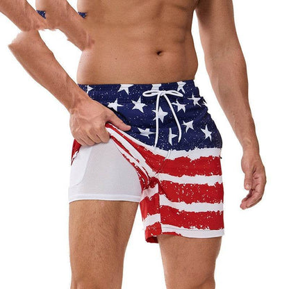 Men's Quick-Drying Beach Pants - Stylish Double-Layer Swim Trunks 2025 - Buy Center