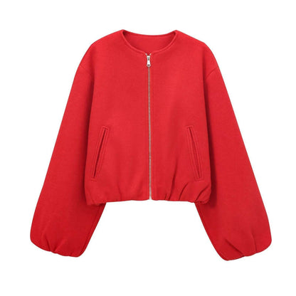 Buycenter European & American Fashion Bomber Jacket - Soft Polyester Coat - Buy Center