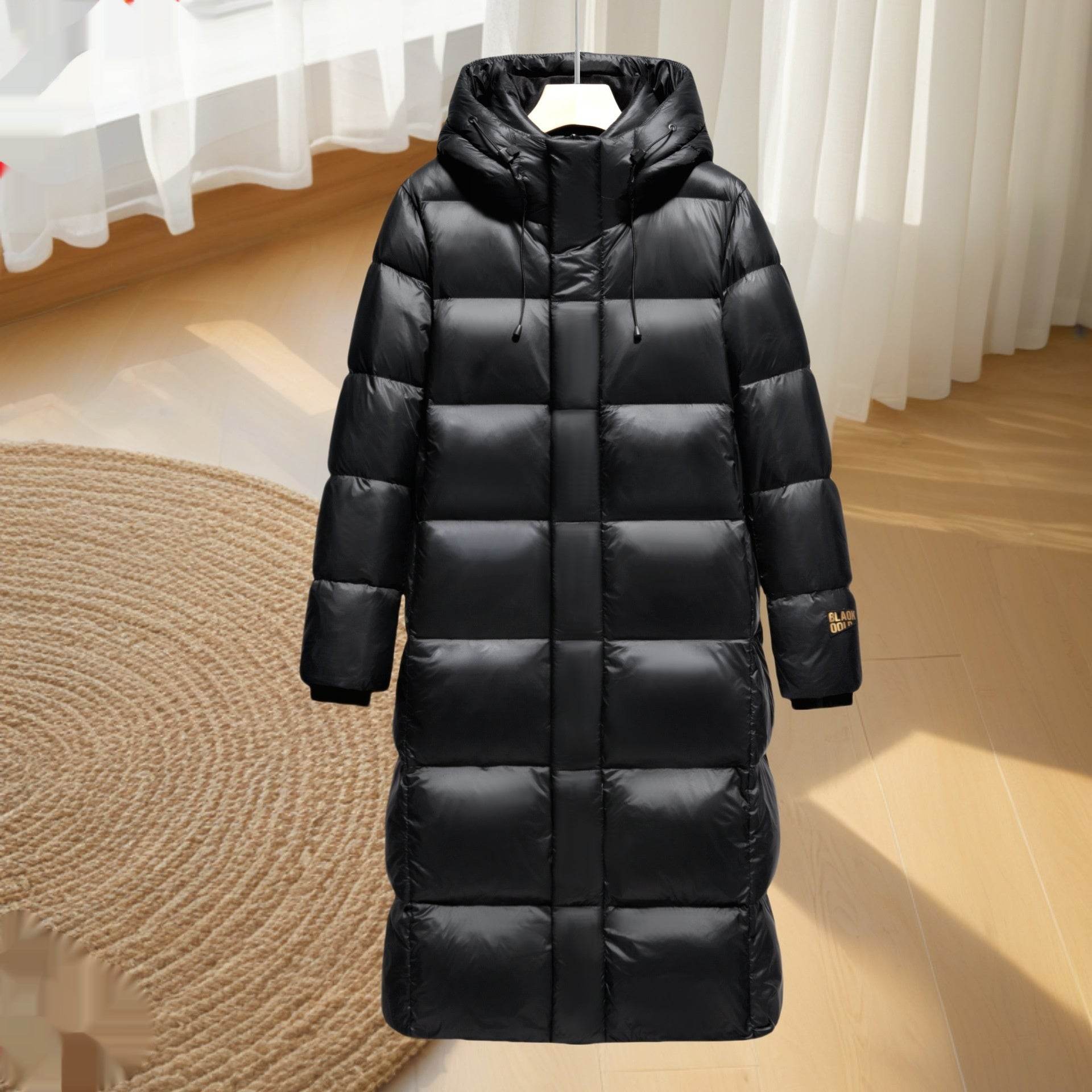 Thickened Hooded Down Jacket - Stylish Winter Coat with Detachable Collar - Buy Center