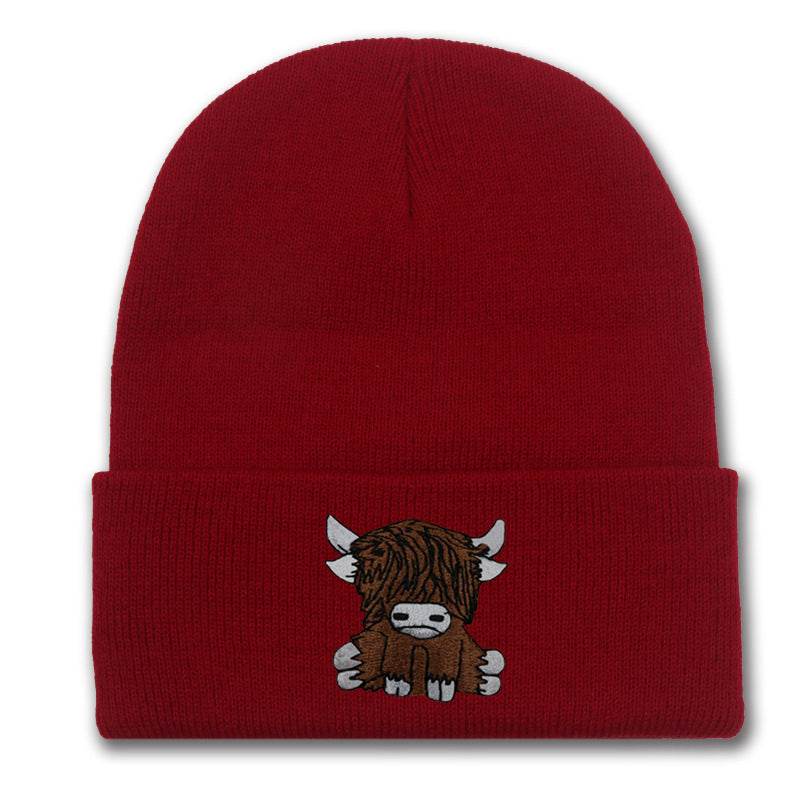Cartoon Long Hair Yak Knitted Hat - Stylish and Warm Winter Fashion - Buy Center