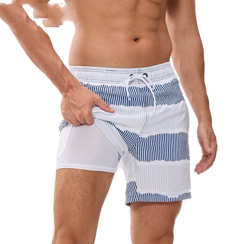 Men's Quick-Drying Beach Pants - Stylish Double-Layer Swim Trunks 2025 - Buy Center