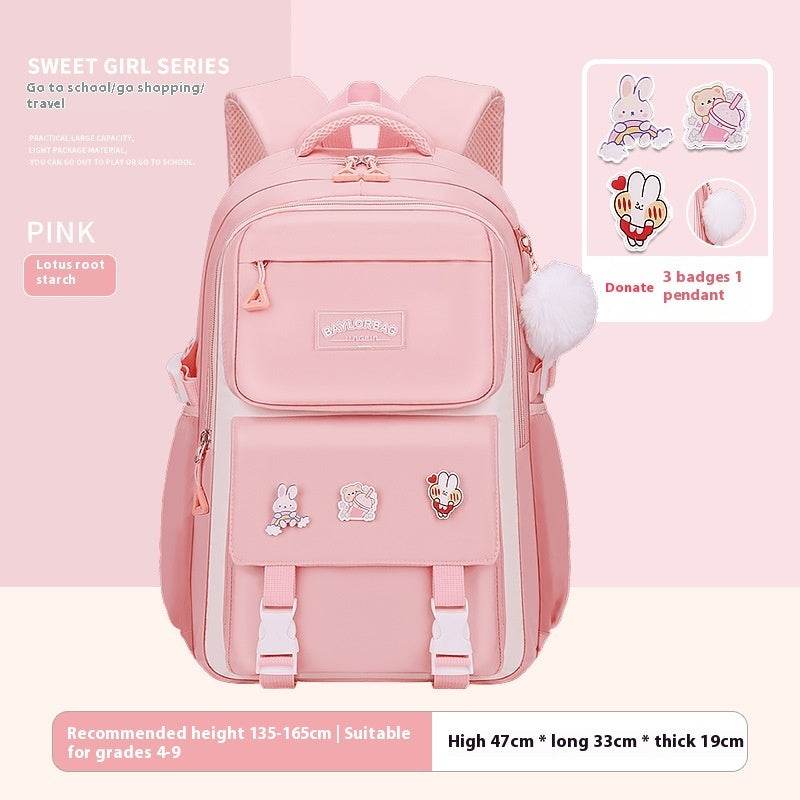 Large Capacity Student Backpack - Comfortable Design for Grades 1-12 - Buy Center