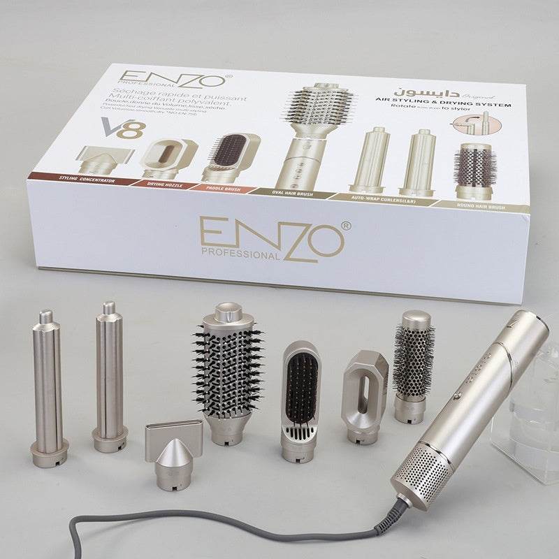 7-in-1 Hair Straightener & Curler - Premium Hot Air Comb for Easy Styling - Buy Center