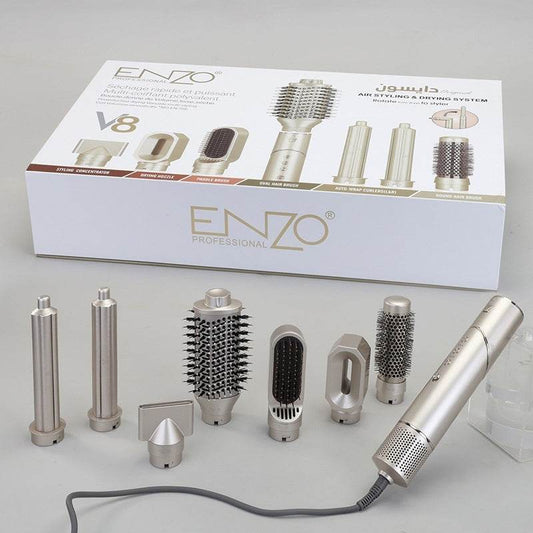 7-in-1 Hair Straightener & Curler - Premium Hot Air Comb for Easy Styling - Buy Center