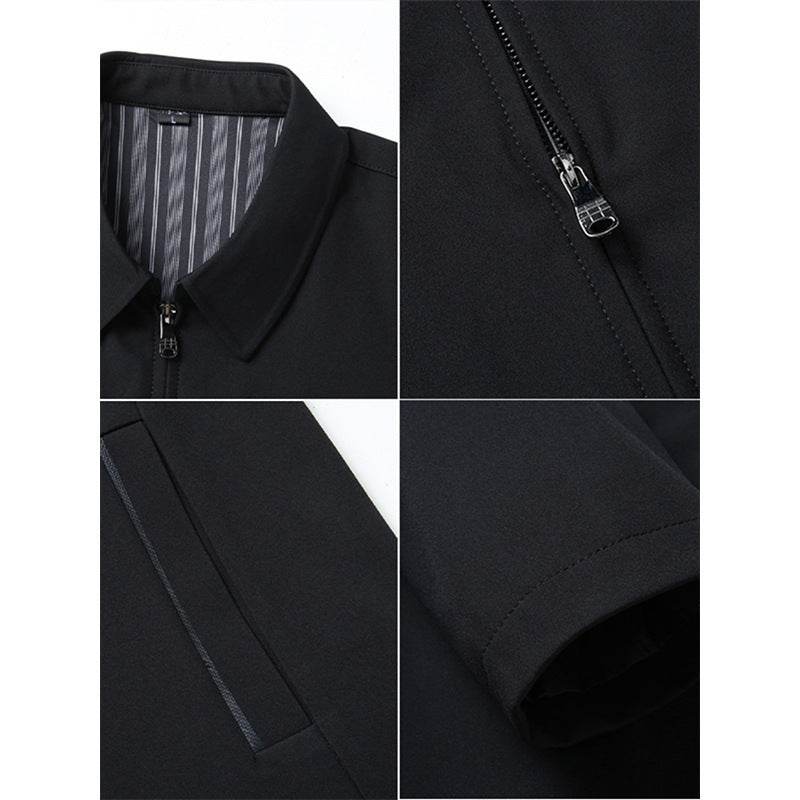 Men's Business Casual Jacket - Stylish Lapels & Zipper Coat 2025 - Buy Center