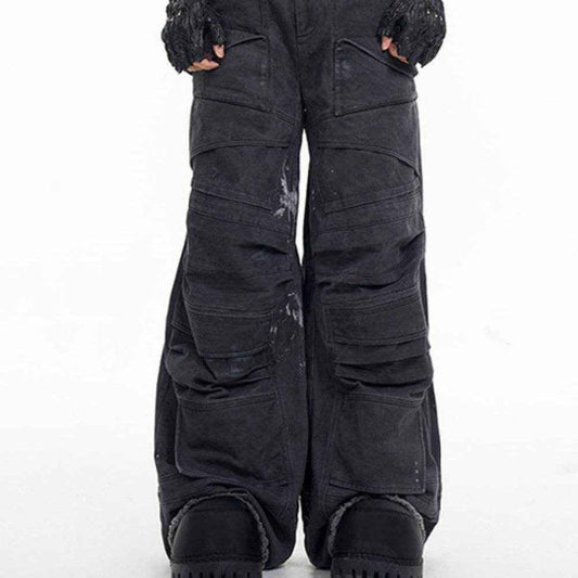 Heavy Industry Pleated Jeans - Vintage Style for Modern Men, Sizes S-XL