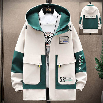 Trendy Hooded Overalls for Teens - Spring & Autumn Slim Fit Style - Buy Center