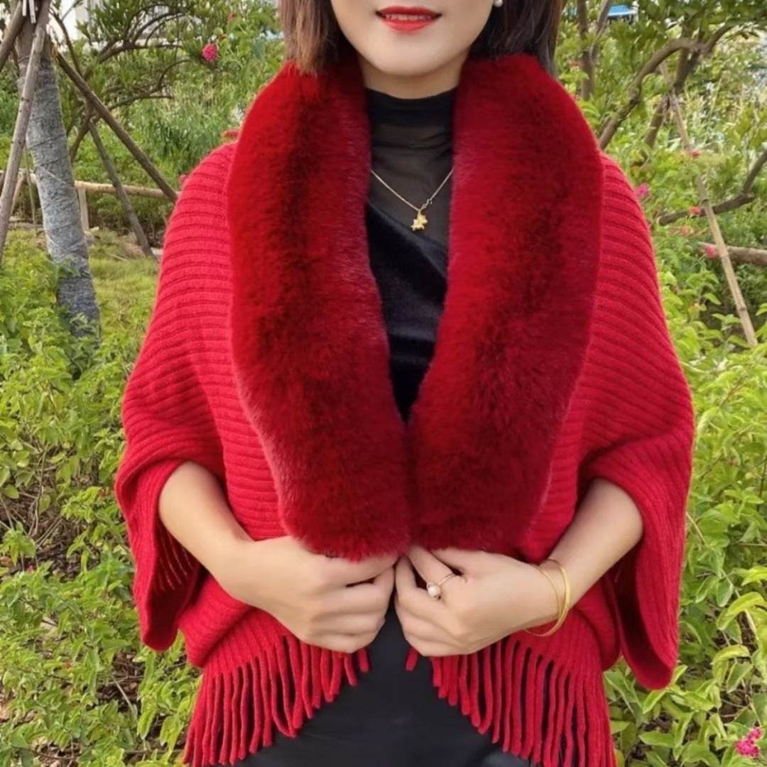 Fashion Personalized Knitted Cardigan Coat - Luxurious Warm Cashmere Wrap - Buy Center