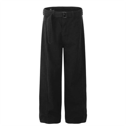 Autumn Loose Straight-Leg Pants - Solid Color Casual Style for Streetwear - Buy Center