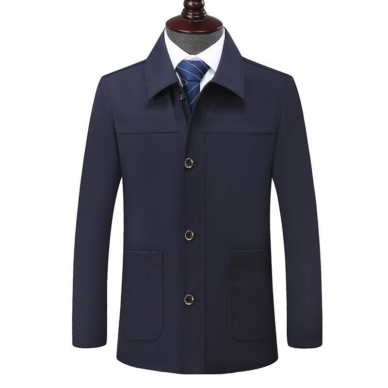 Plus Size Men's Jacket - Turn-Down Collar Coat for Modern Style 2025 - Buy Center
