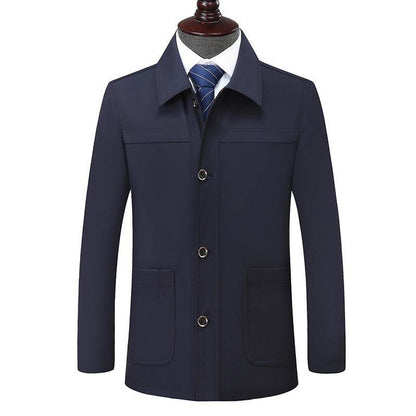 Plus Size Men's Jacket - Turn-Down Collar Coat for Modern Style 2025 - Buy Center