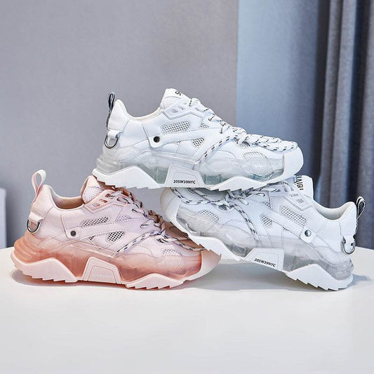 Buycenter Trendy Women's Sneakers - Thick-Soled Breathable Mesh Design - Buy Center