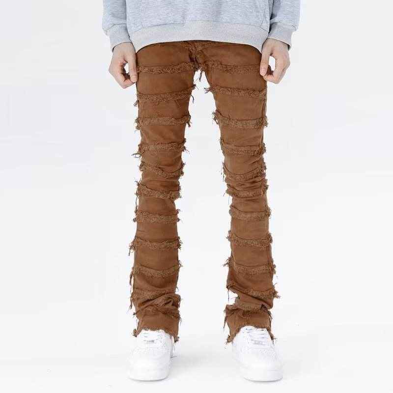 American Personality Jeans - Hip Hop Zipper Design with Tassels