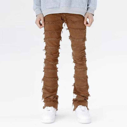 American Personality Jeans - Hip Hop Zipper Design with Tassels