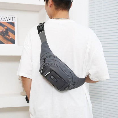 Men's Waterproof Waist Bag - Multifunctional Crossbody Style for Everyday Use - Buy Center