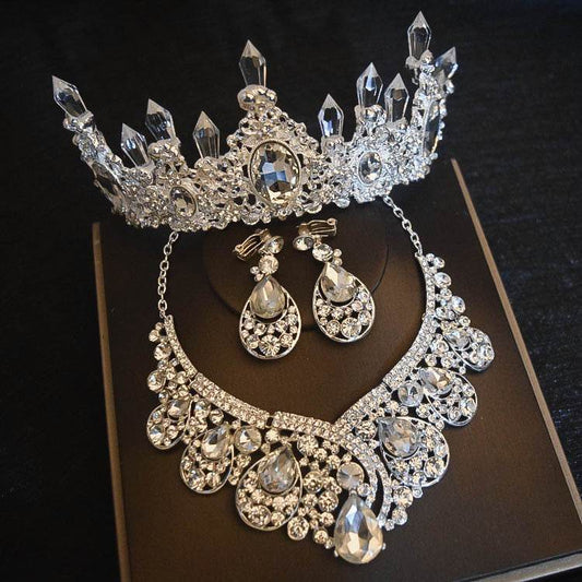 Elegant Bridal Headdress Flowers - Three-Piece Hair Accessory Set for Brides - Buy Center
