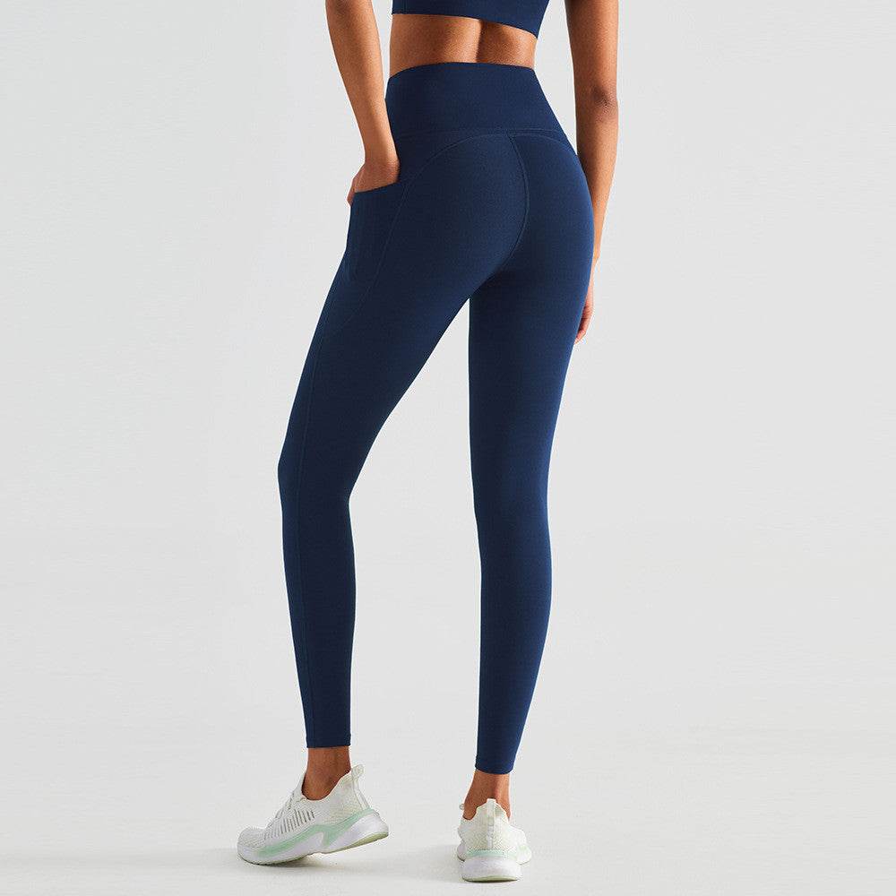 Buycenter High Waisted Yoga Pants for Women - Peach Lift, Black/Blue Options - Buy Center