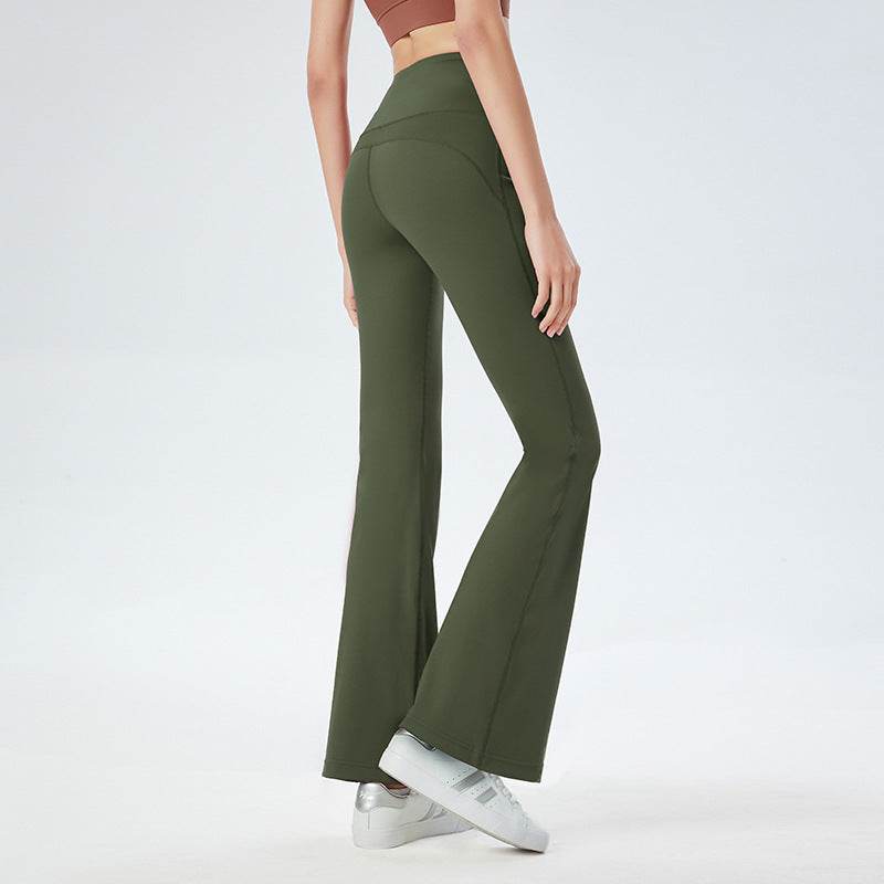 Buycenter High Waist Hip Lift Sports Pants - Moisture-Wicking, Casual Fit - Buy Center
