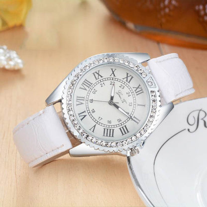Fashion Belt Roman Scale Gear Watch - Stylish Quartz Bracelet for Women - Buy Center