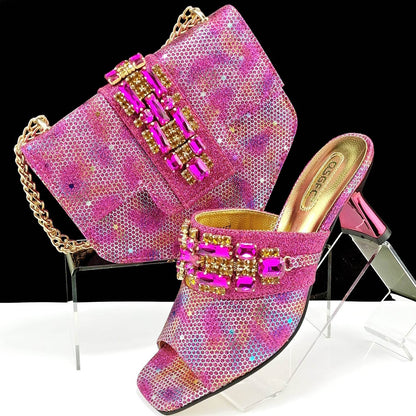 Women's Camouflage High Heel Slippers & Bag Set - Stylish & Casual 2025 - Buy Center