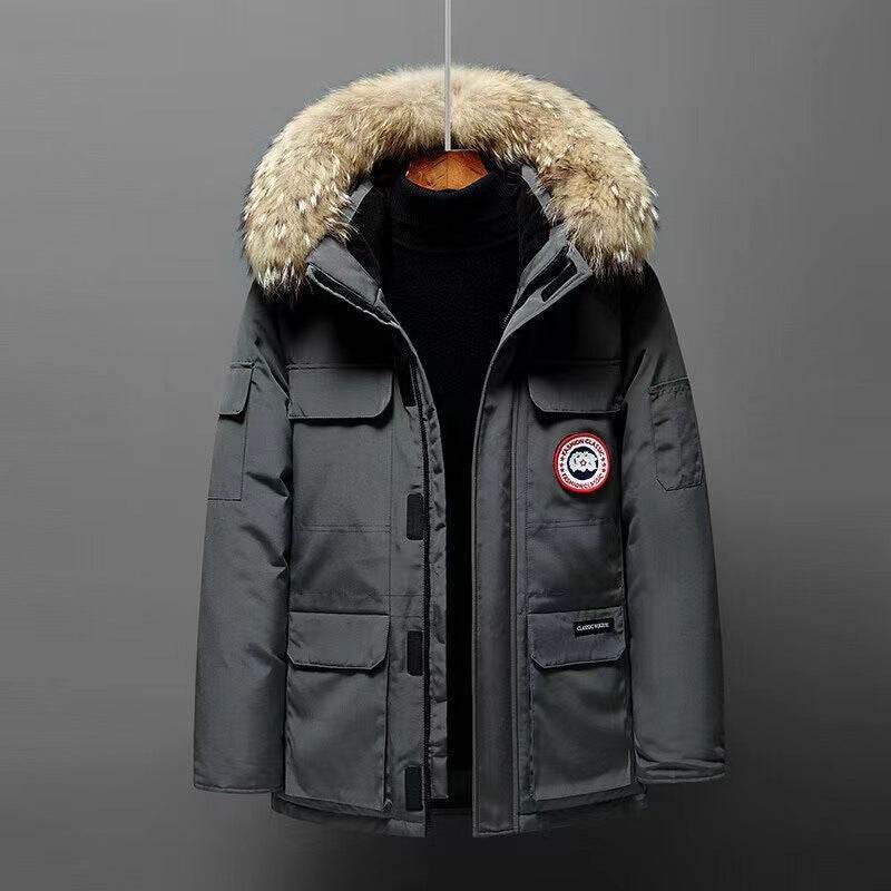 Winter Men's Mid-Length Outdoor Coat - Stylish & Warm for Couples - Buy Center