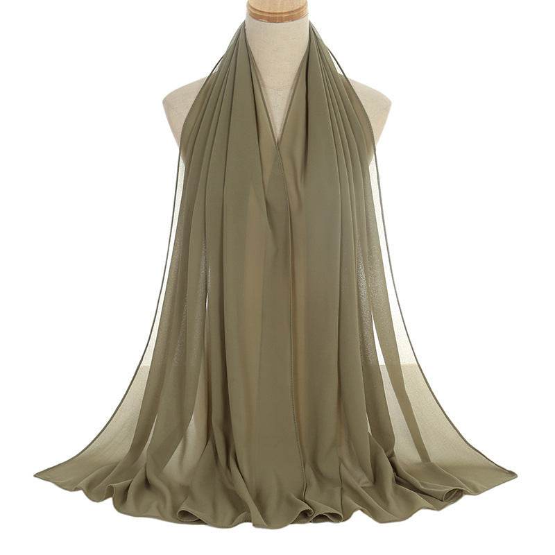 Pearl Chiffon Bubble Scarf - Women's Lightweight Summer Elegance - Buy Center