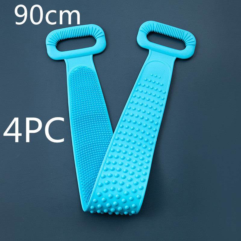 Premium Bath Towel Silicone Rubbing Back Towel - Double-Sided Comfort - Buy Center