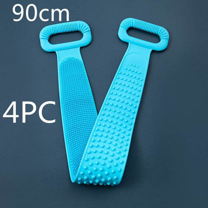 Premium Bath Towel Silicone Rubbing Back Towel - Double-Sided Comfort - Buy Center
