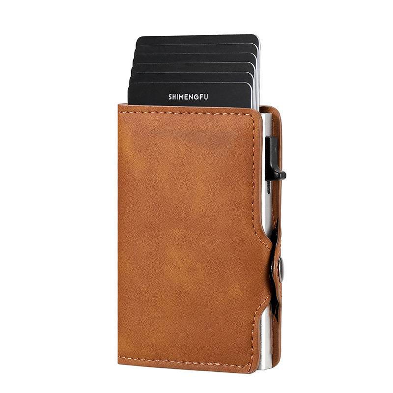 Men's Retro Aluminum Alloy Card Wallet - Stylish & Durable Accessory - Buy Center