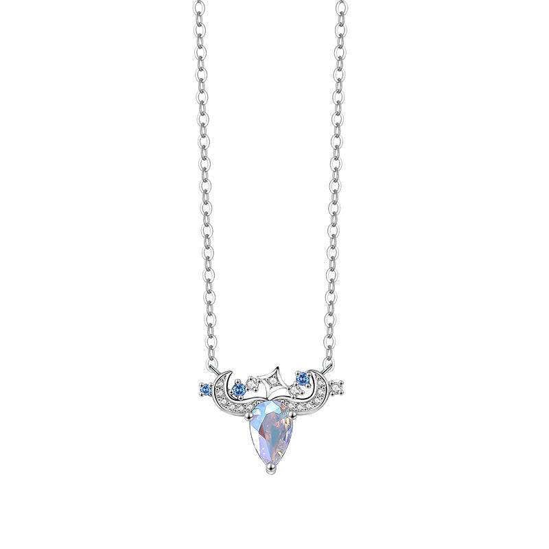 Buy Center Twelve Constellations Necklace - Women's Silver Zodiac Pendant - Buy Center