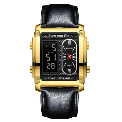 Men's Creative Steel Belt Digital Watch - Waterproof & Multi-Functional Style - Buy Center