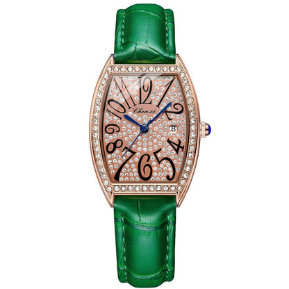 Women's Casual Sports Watch - Solid Steel Band & Blue Hand Design - Buy Center