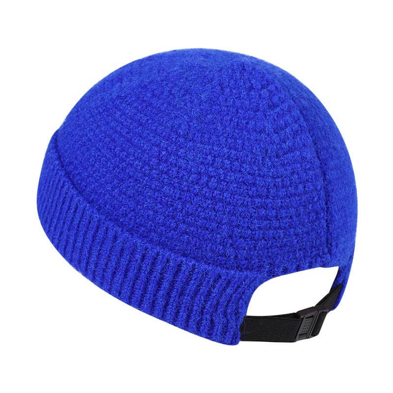 Warm Hemming Knitted Woolen Cap - Adjustable Winter Beanie for Outdoor Style - Buy Center