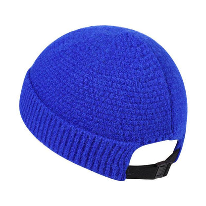 Warm Hemming Knitted Woolen Cap - Adjustable Winter Beanie for Outdoor Style - Buy Center