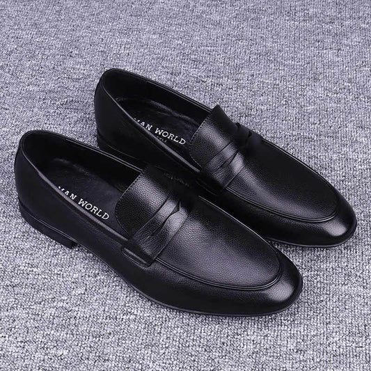 Men's Cowhide Leather Shoes - Premium Formal Footwear for 2025 - Buy Center