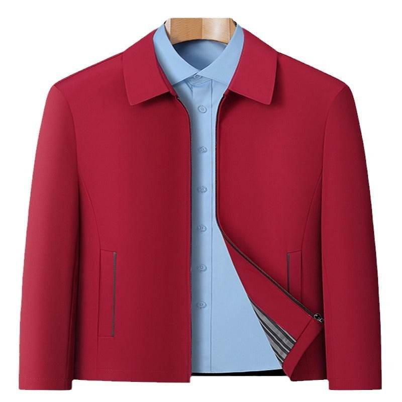 Men's Business Casual Jacket - Stylish Lapels & Zipper Coat 2025 - Buy Center