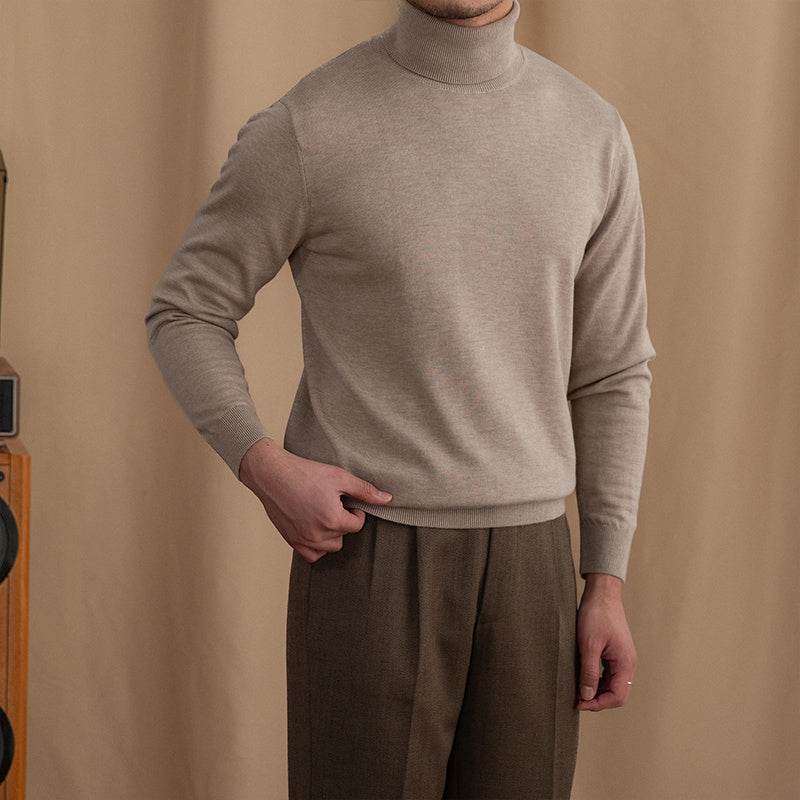 Buycenter British Wool Turtleneck Sweater - Slim Fit, Warm & Trendy - Buy Center